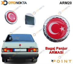 ARMA YAPIŞMA ÇELENK TÜRK BAYRAK ZUM