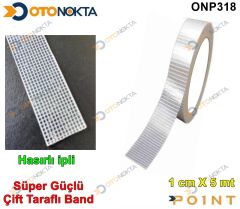 ÇİFT TARAFLI BANT ŞEFFAF İPLİ 10MMX5M POİNT