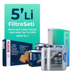 BOSCH Mercedes Vito 114 CDI 2.0 Dizel Filtre Bakım Seti Liqui Moly Motor Yağlı (2019-2024) 5 Li