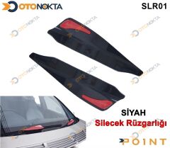 SİLECEK RÜZGARLIĞI SİYAH RENK KIRMIZI PARÇALI