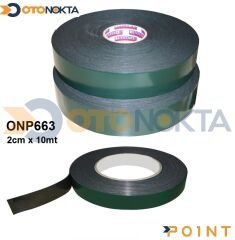 ÇİFT TARAFLI BANT 20MMX10MTR  YEŞİL-SİYAH