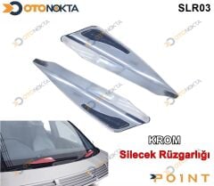 SİLECEK RÜZGARLIĞI KROM RENK SİYAH PARÇALI