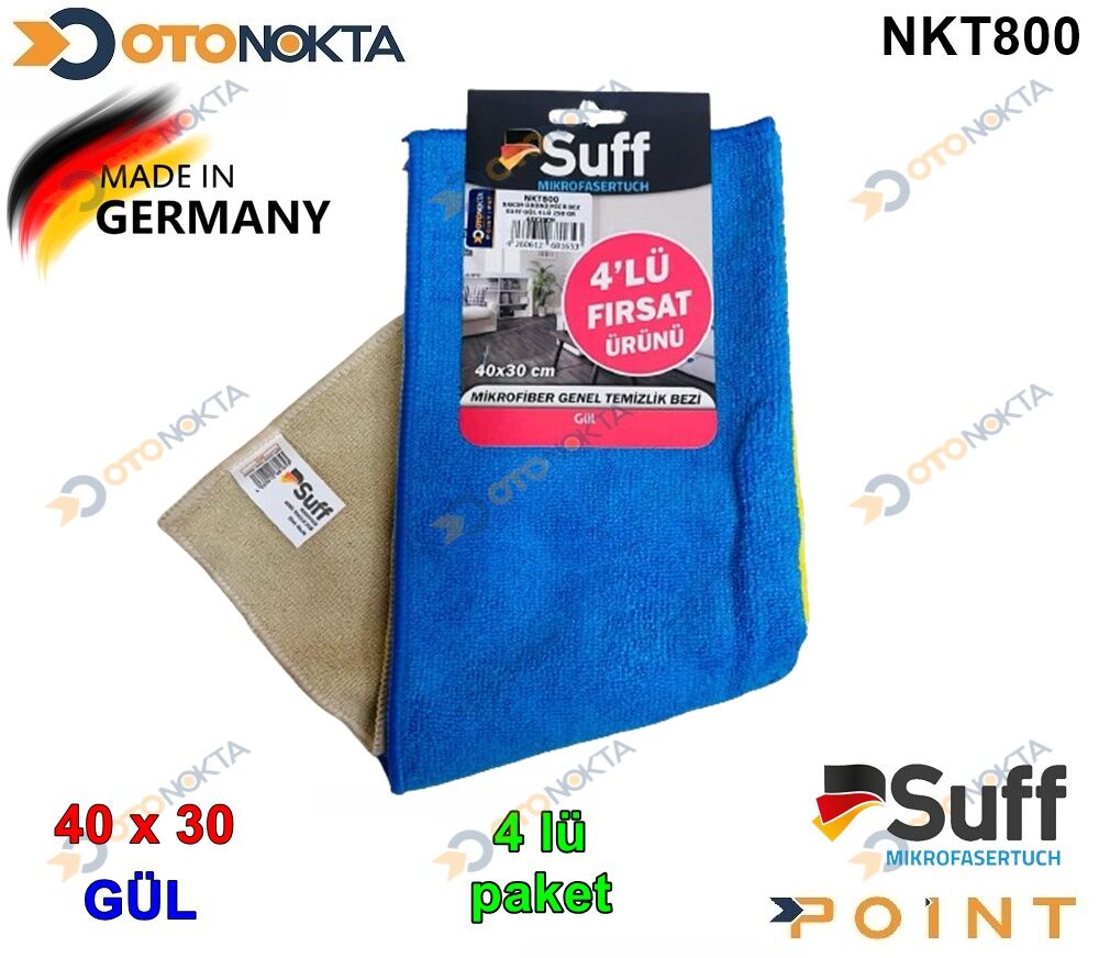 BAKIM ÜRÜNÜ MİCR BEZ SUFF GÜL 4 LÜ 250 GR 40X30CM