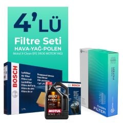 Bosch BMW 5.30 Benzinli xDrive Filtre Bakım Seti Motul Motor Yağlı (2017-2023) 4 Lü