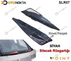 SİLECEK RÜZGARLIĞI SİYAH RENK KROM PARÇALI