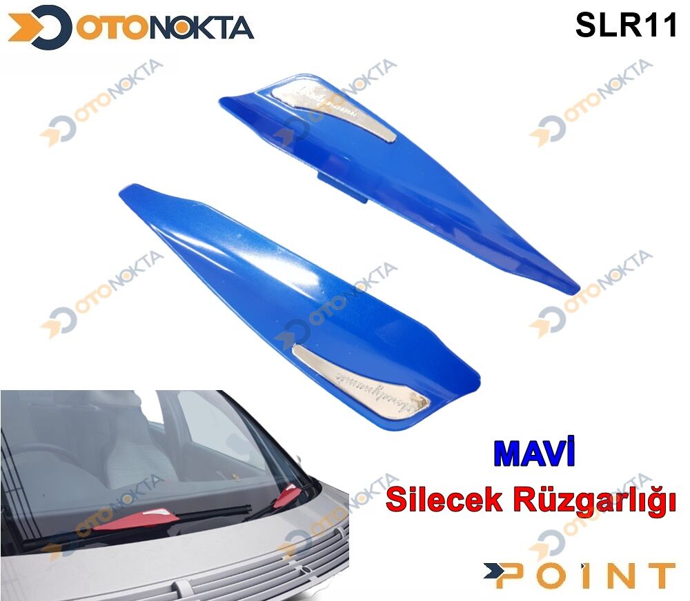 SİLECEK RÜZGARLIĞI MAVİ RENK KROM PARÇALI