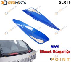 SİLECEK RÜZGARLIĞI MAVİ RENK KROM PARÇALI