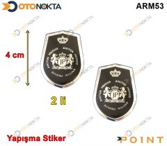 ARMA STİCKER YAPIŞMA TAÇ SİYAH