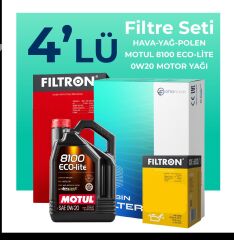 Filtron Toyota C-HR 1.8 Hybrid Filtre Bakım Seti Motul Motor Yağlı (2018-2022) 4 Lü