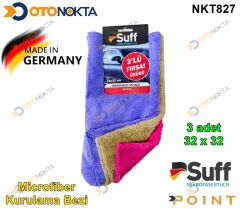 BAKIM ÜRÜNÜ MİCR BEZ SUFF OTO BEZ 3LÜ 32X32 ZAMBAK