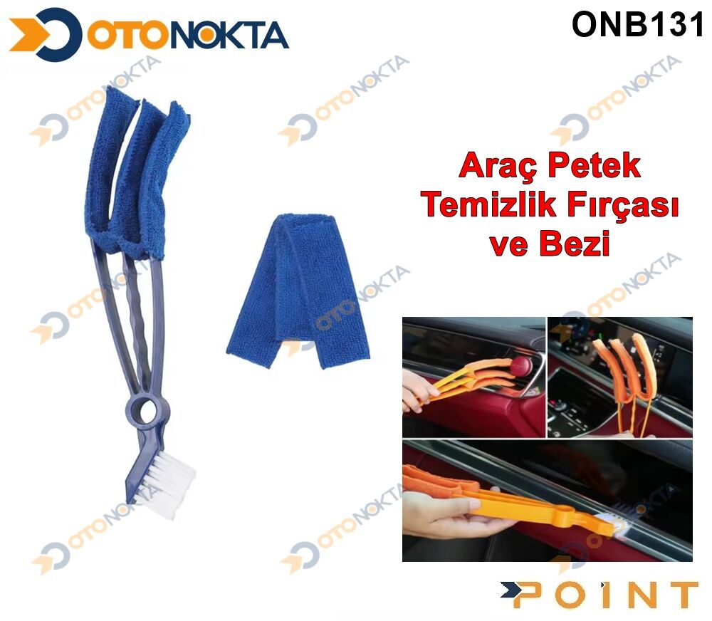 ARAÇ İÇ  TEMİZLİK BEZİ  VE FIRÇASI İTHAL POİNT