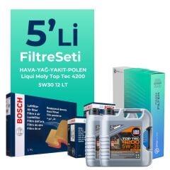 BOSCH Mercedes Sprinter 516 Dizel Filtre Bakım Seti Liqui Moly Motor Yağlı (2011-2022) 5 Li