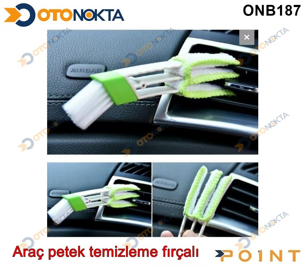 ARAÇ İÇ PETEK TEMİZLEME MİNİ SAPLI FIRÇA İTHAL
