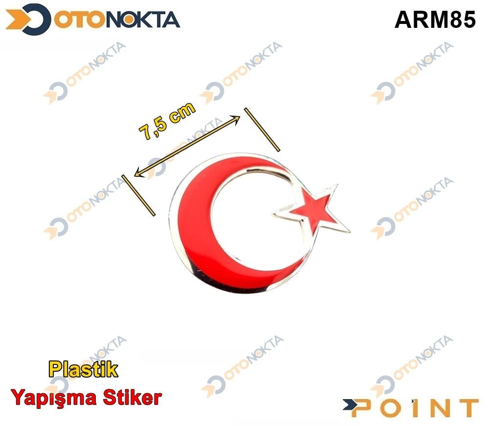 ARMA STİCKER AYYILDIZ 7.5 CM