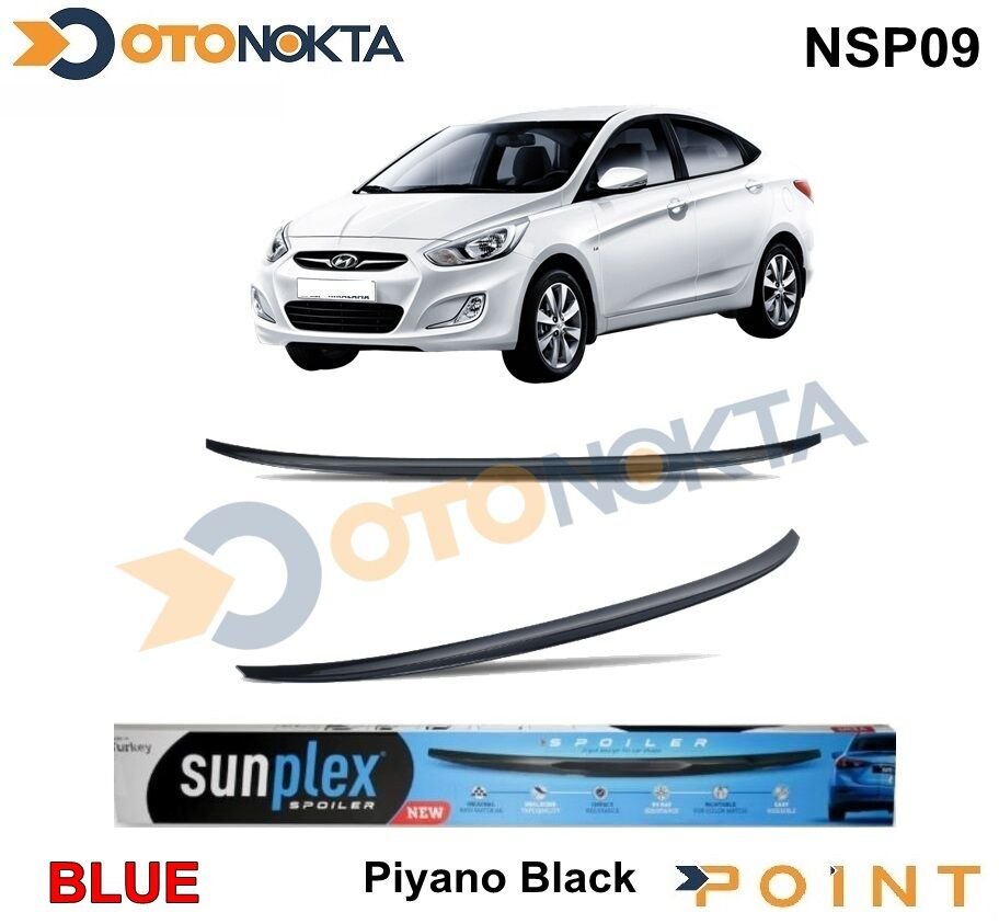 SPOYLER PİANO BLACK ENJEKSİYON BASKI ACCENT BLUE