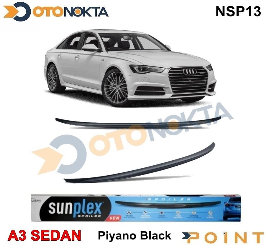 SPOYLER PİANO BLACK ENJEKSİYON BASKI AUDİ A3 13-19