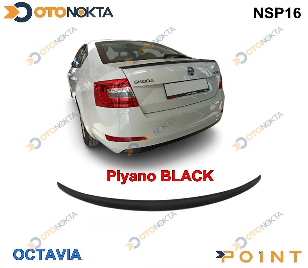 SPOYLER PİANO BLACK ENJEKSİYON BASKI OCTAVİA