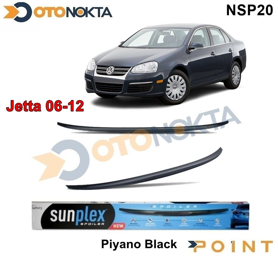 SPOYLER PİANO BLACK ENJEKSİYON BASKI JETTA 06-12