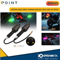 MOTOR-ARAÇ ARKA TAMPON SAĞ SOL İKAZ LEDİ 12V İTHAL