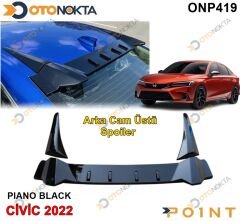 SPOYLER CAM ÜSTÜ PİYANO BLACK CİVİC 2022> POİNT