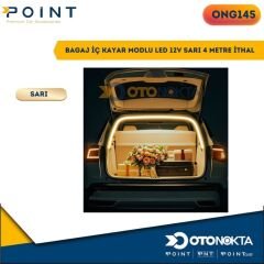 BAGAJ İÇ KAYAR MODLU LED 12V SARI 4 METRE  İTHAL
