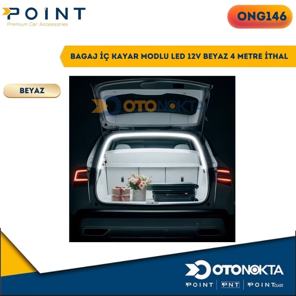 BAGAJ İÇ KAYAR MODLU LED 12V BEYAZ 4 METRE İTHAL