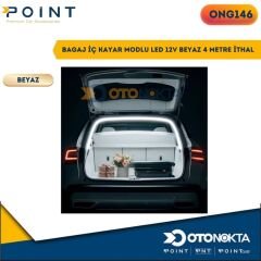 BAGAJ İÇ KAYAR MODLU LED 12V BEYAZ 4 METRE İTHAL