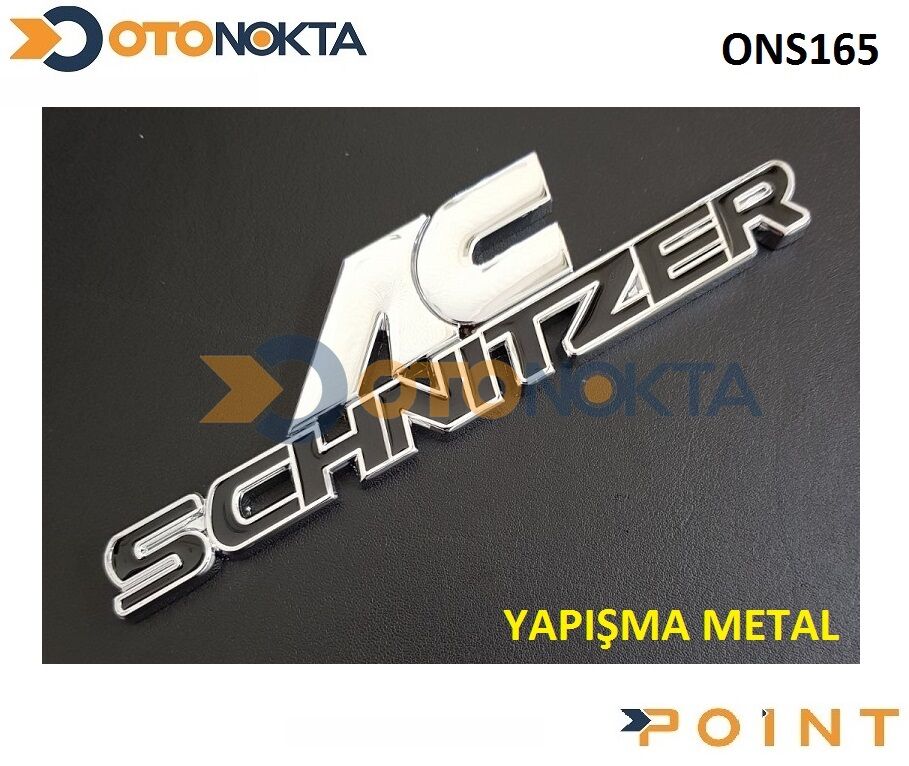 ARMA METAL YAPIŞMA  AC SCHNITZER SİYAH  POİNT