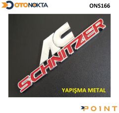 ARMA METAL YAPIŞMA  AC SCHNITZER KIRMIZI  POİNT