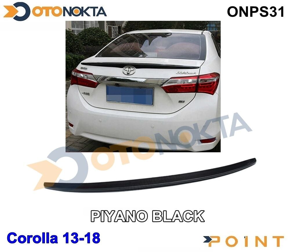 SPOYLER ANATOMİ PİYANO SİYAH COROLLA 13-18 POİNT