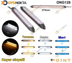 KAYAR PANJUR LEDİ SİNYALLİ 27.5 CM BEYAZ SARI MAVİ