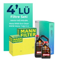 Mann Audi Q5 40 TDi Filtre Bakım Seti Motul Motor Yağlı (2021-2024) 4 Lü