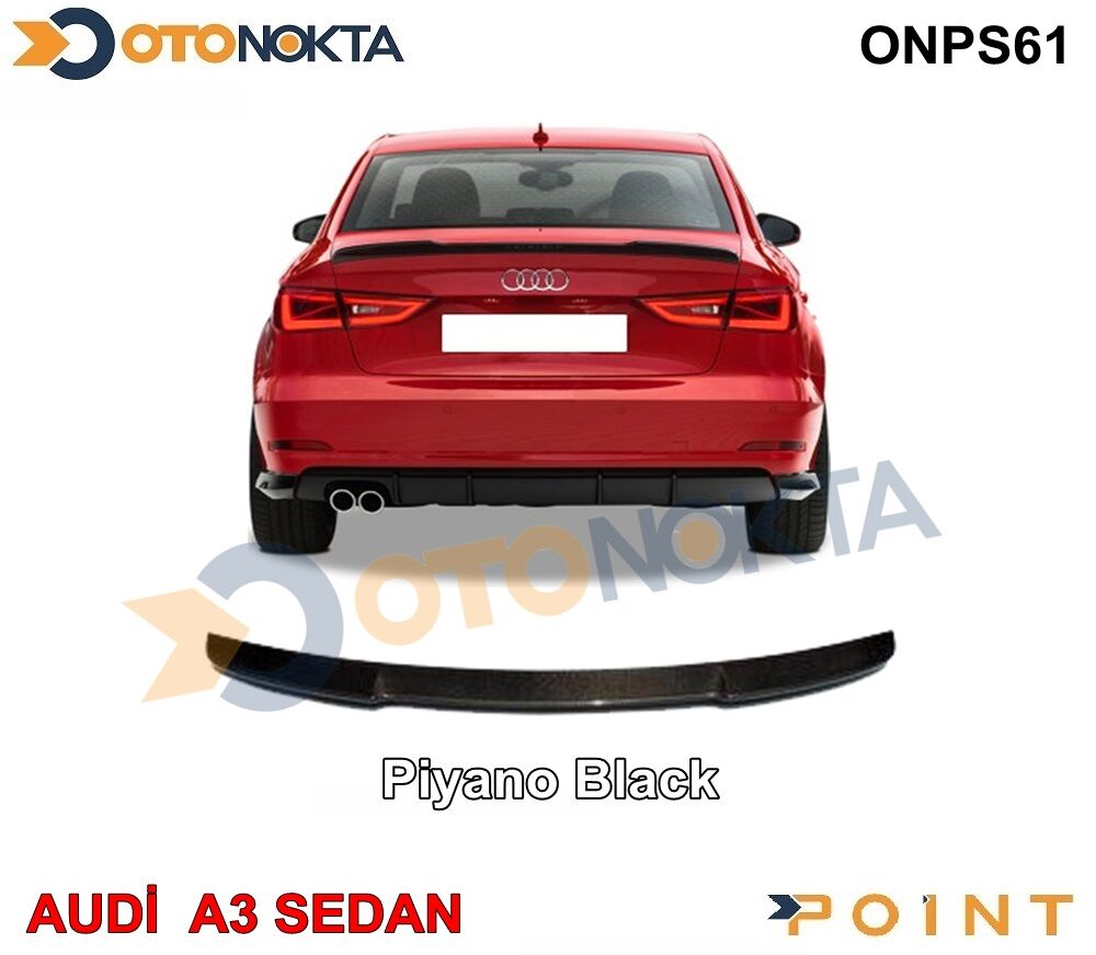 SPOYLER ANATOMİ PİYANO SİYAH AUDİ A3 SPORT  POİNT