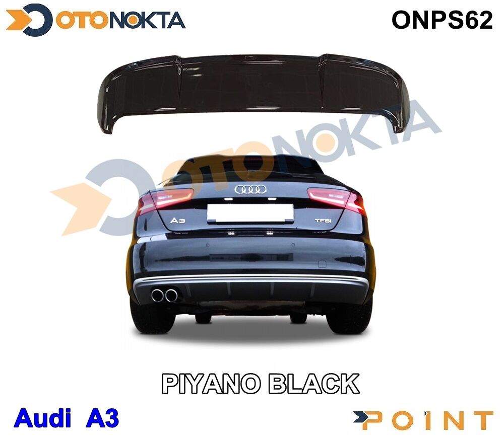 SPOYLER ANATOMİ PİYANO SİYAH AUDİ A3 14> HB POİNT