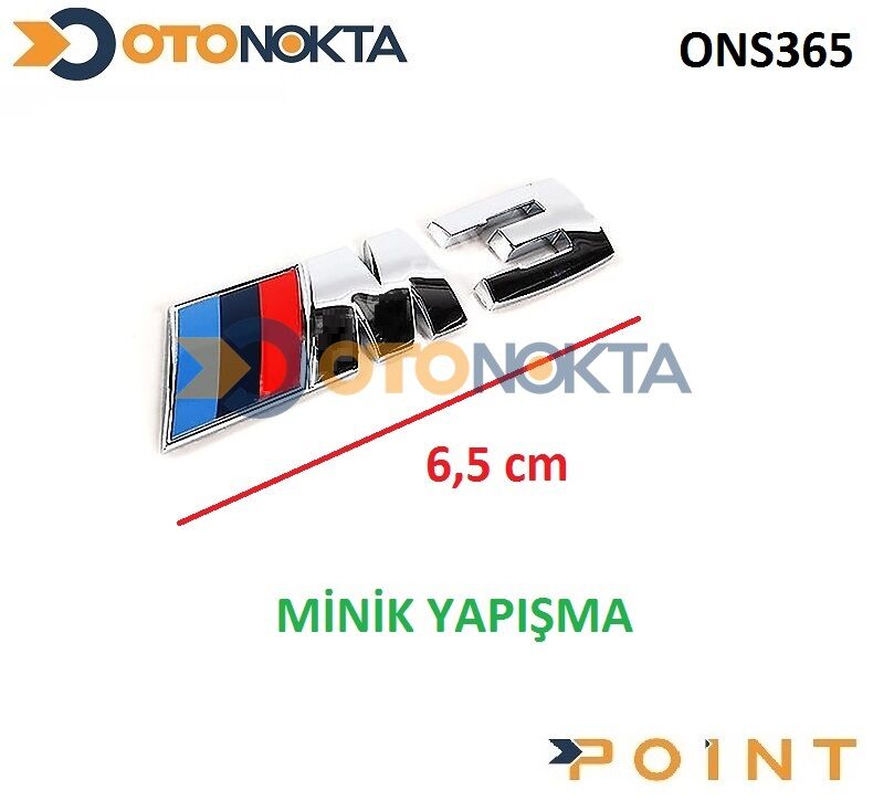 ARMA METAL YAPIŞMA MİNİK M3 KROM POİNT