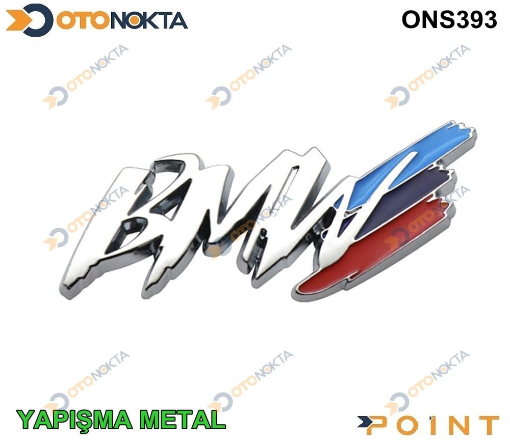 ARMA METAL YAPIŞMA BMW DESEN YAZI KROM POİNT