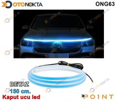 KAYAR LED BEYAZ 12V ÖN KAPUT UCU 150CM POİNT