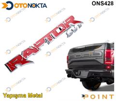 ARMA METAL YAPIŞMA RAPTOR KIRMIZI KROM POİNT