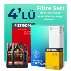 Filtron Mercedes CLS500 Benzin Filtre Bakım Seti Motul Motor Yağlı (2005-2011) 4 Lü