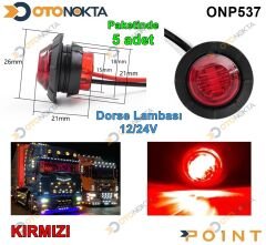 DORSE LAMBA KARTAL GÖZ LED 12€24V KIRMIZI POİNT