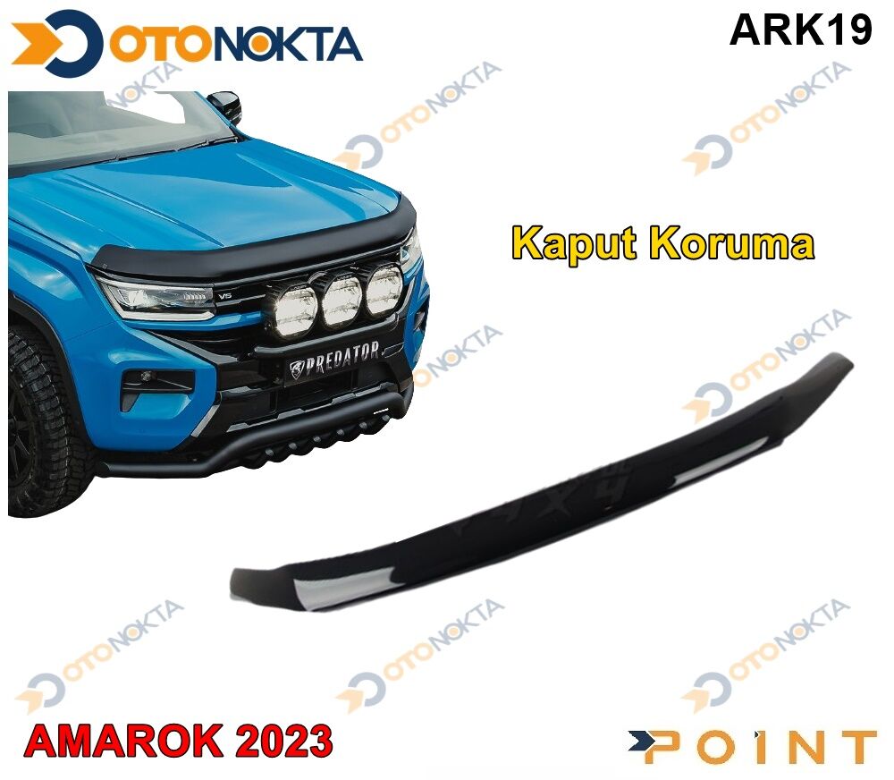 VW AMAROK 2023> ÖN KAPUT RÜZGARLIĞI SİYAH POİNT