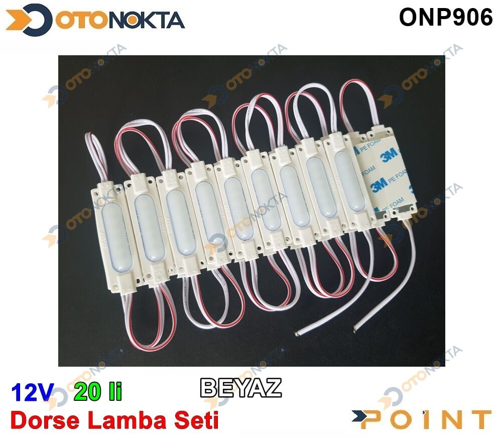 DORSE LAMBA 12V SMD BEYAZ 10 LU