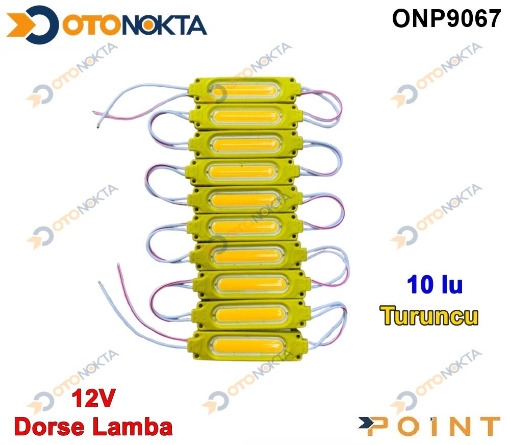DORSE LAMBA 12V SMD TURUNCU 10 LU
