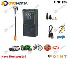 HAVA KOMPRESÖRÜ MİNİ TAŞINABİLİR ŞARJLI POİNT
