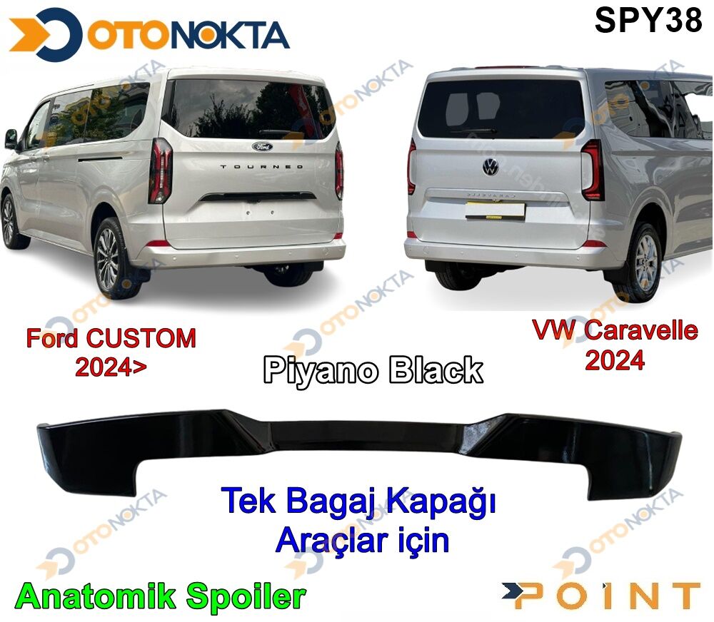 SPOYLER ANATOMİK VW T8 - FORD CUSTOM 24> SİYAH