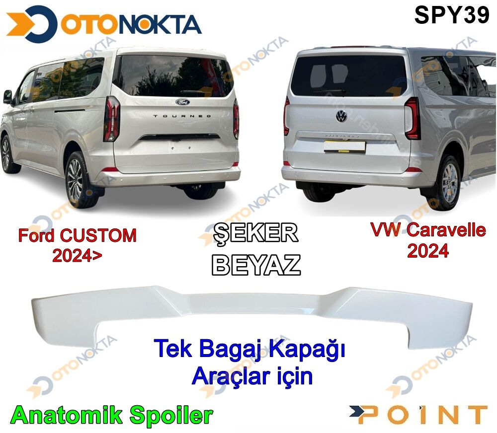 SPOYLER ANATOMİK VW T8-FORD CUSTOM 24 ŞEKER BEYAZ