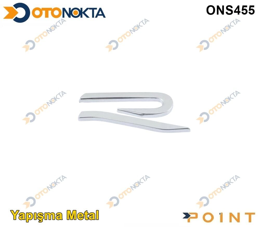 ARMA METAL YAPIŞMA R YENİ LOGO KROM POİNT