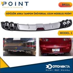 DİFÜZÖR ARKA TAMPON ÜNİVERSAL UZUN MODEL01 POİNT