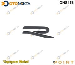 ARMA METAL YAPIŞMA R YENİ LOGO MAT SİYAH  POİNT