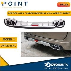 DİFÜZÖR ARKA TAMPON ÜNİVERSAL KISA MODEL02 POİNT